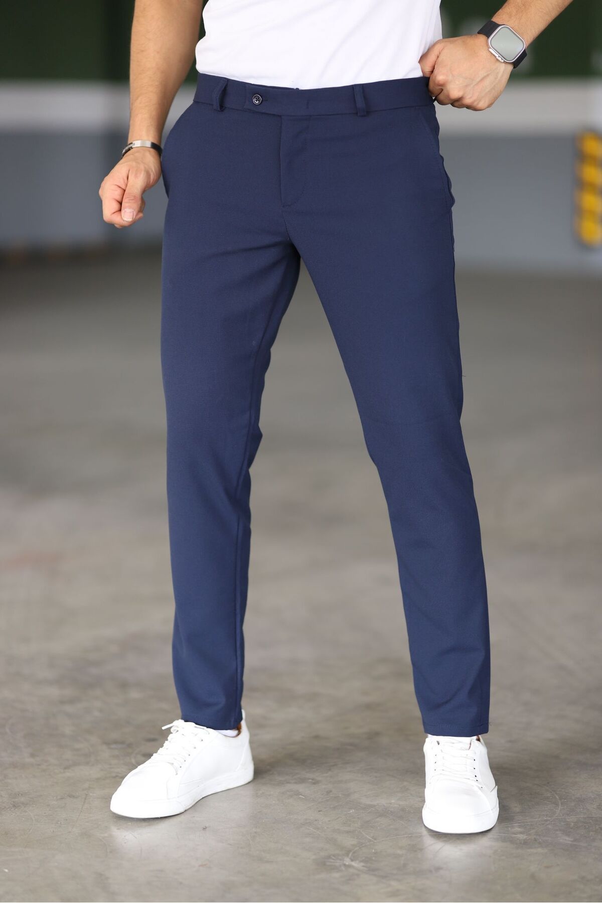 THE SERGIO TROUSERS - DARK BLUE