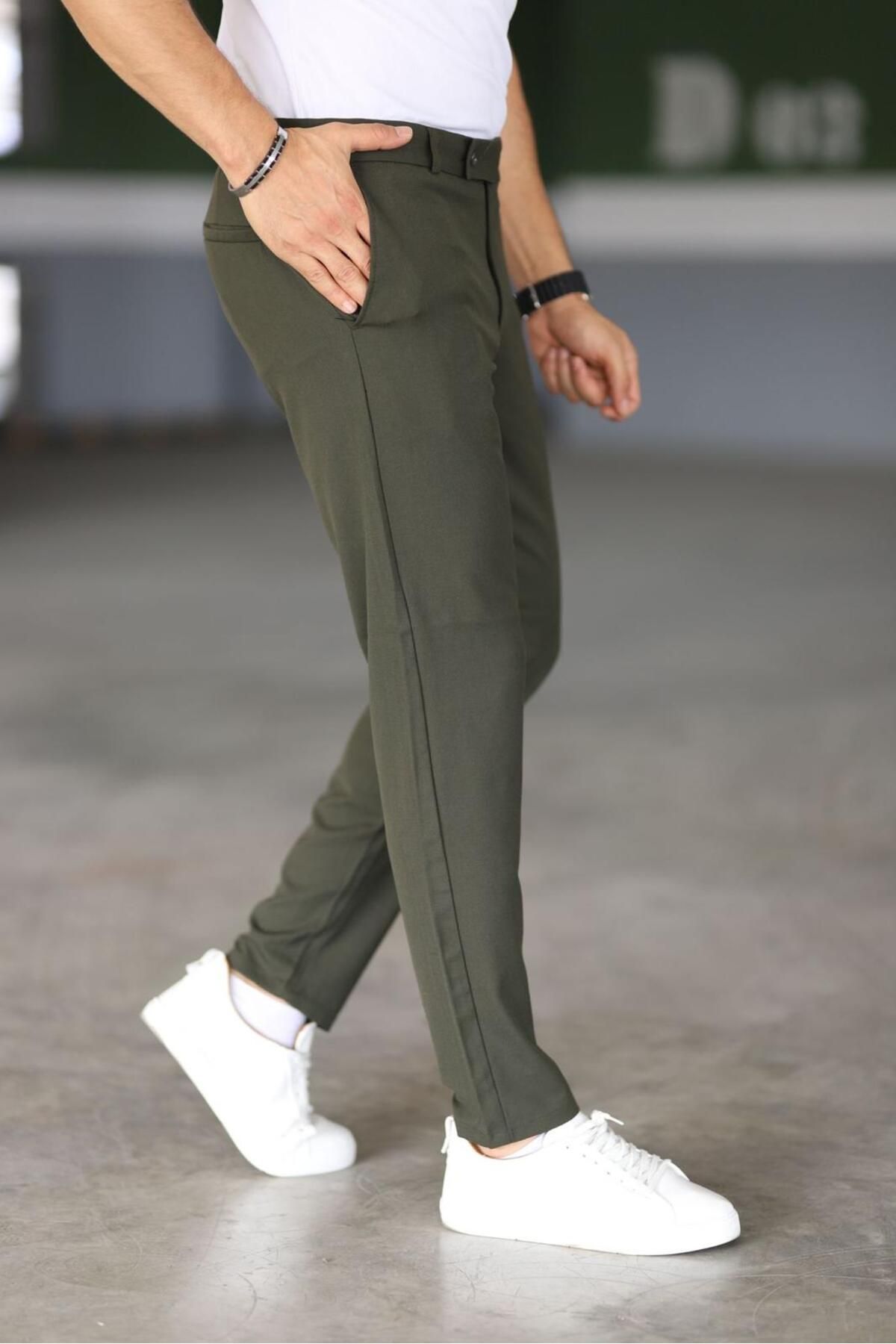 THE SERGIO TROUSERS - DARK GREEN