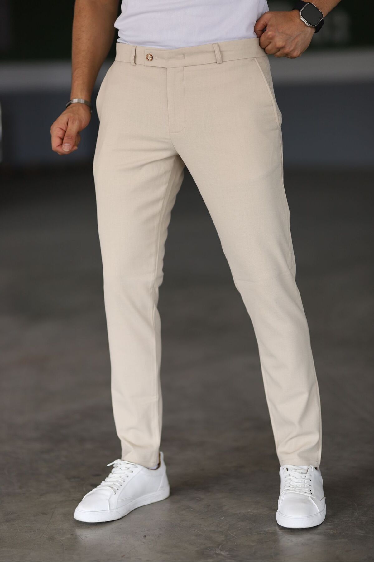 THE SERGIO TROUSERS - BEIGE