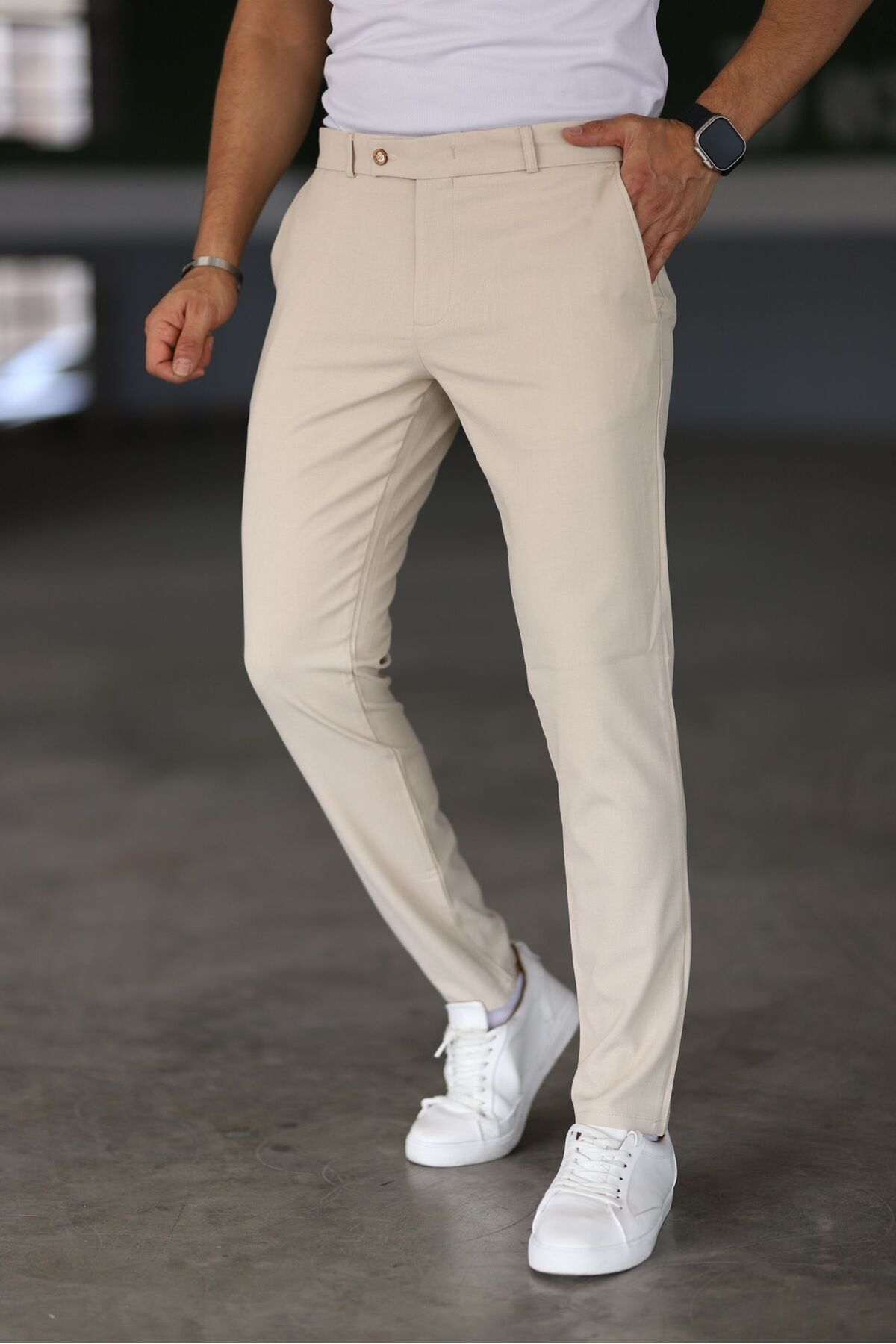 THE SERGIO TROUSERS - BEIGE