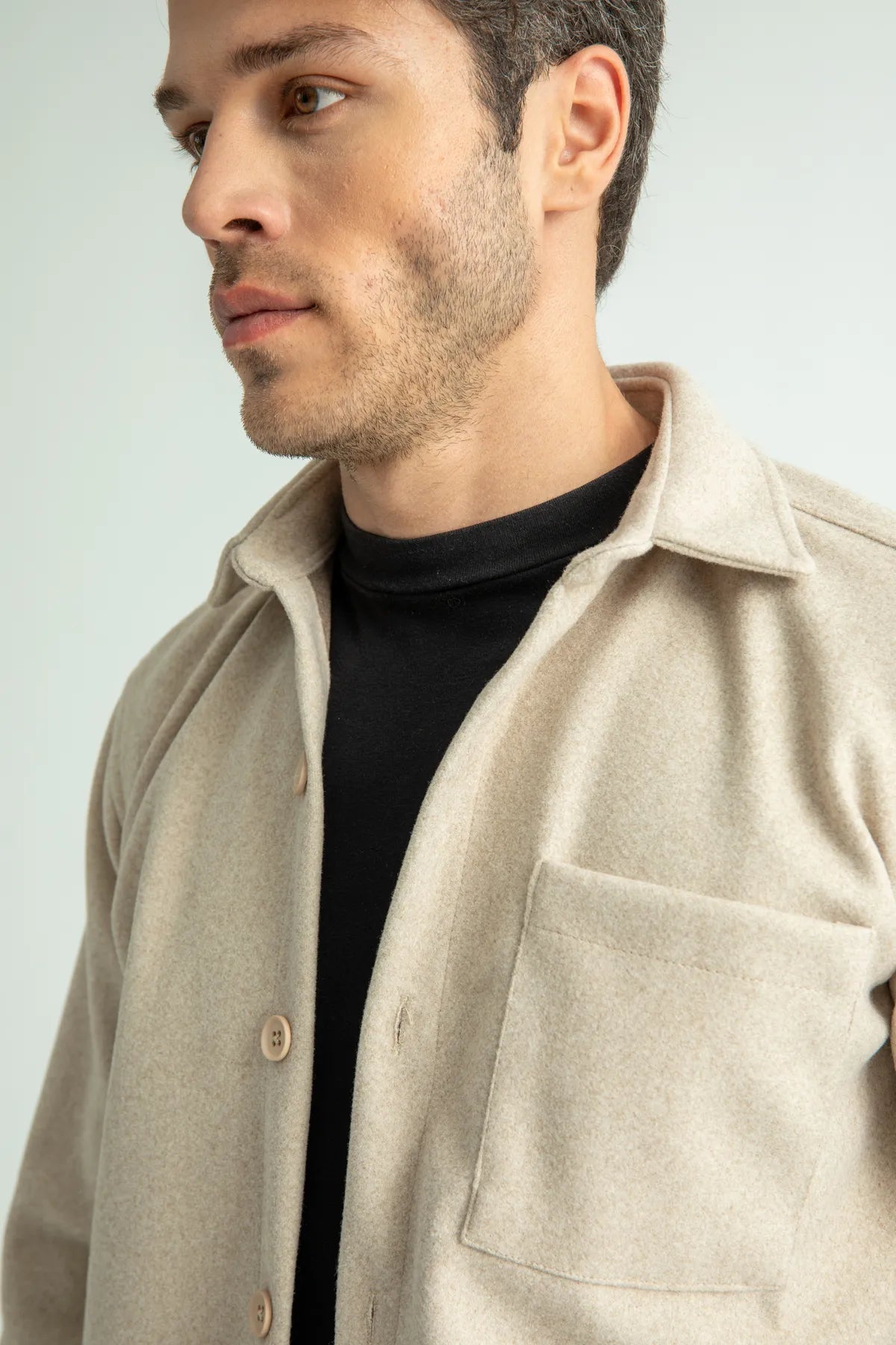 THE WINTER CACHET SHIRT - BEIGE